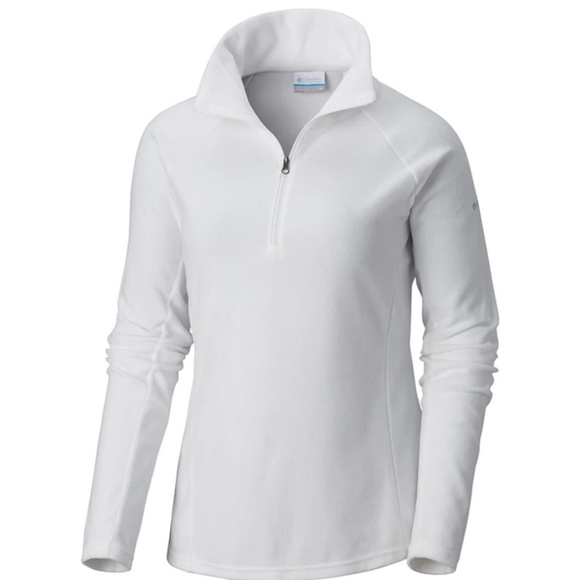 Columbia Jackets & Blazers - 5 for 30! White Columbia Fleece Half Zip Pullover